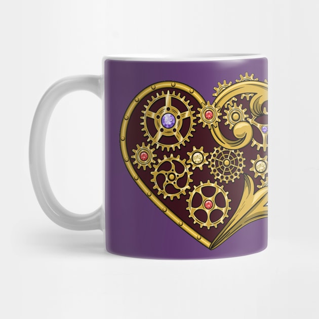 Steampunk Gears Heart by HolidayBug